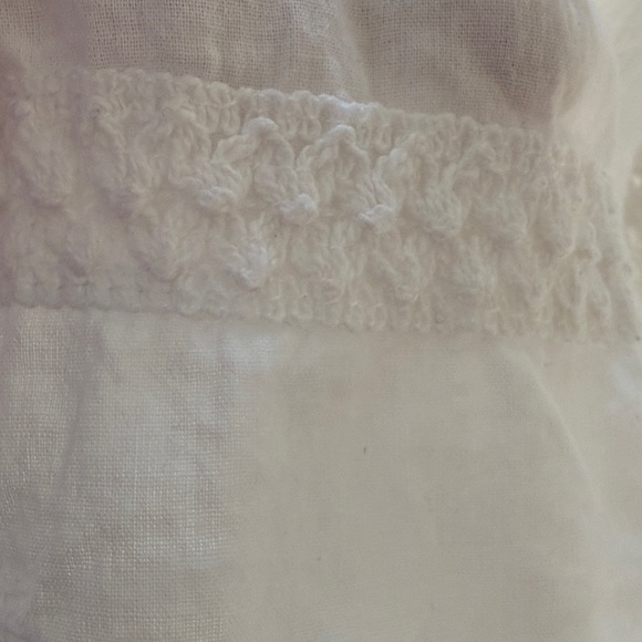 Me 2 Magic White Lace + Crochet Maxi Skirt with Elastic Drawstring Waist size L - Picture 4 of 5